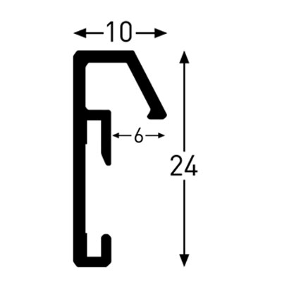 Gallery Junior Argent mat 20 x 60 cm – Image 3