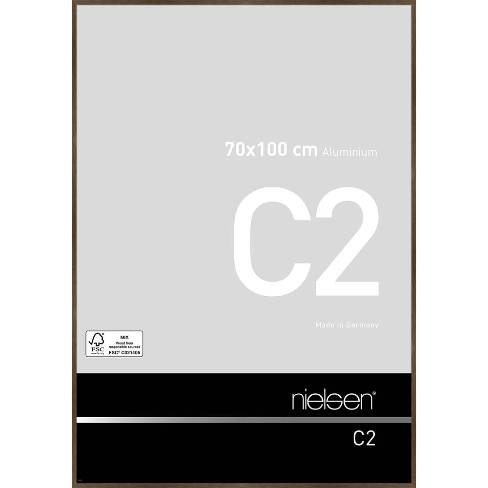 C2 Ambre mat brossé 70 x 100 cm