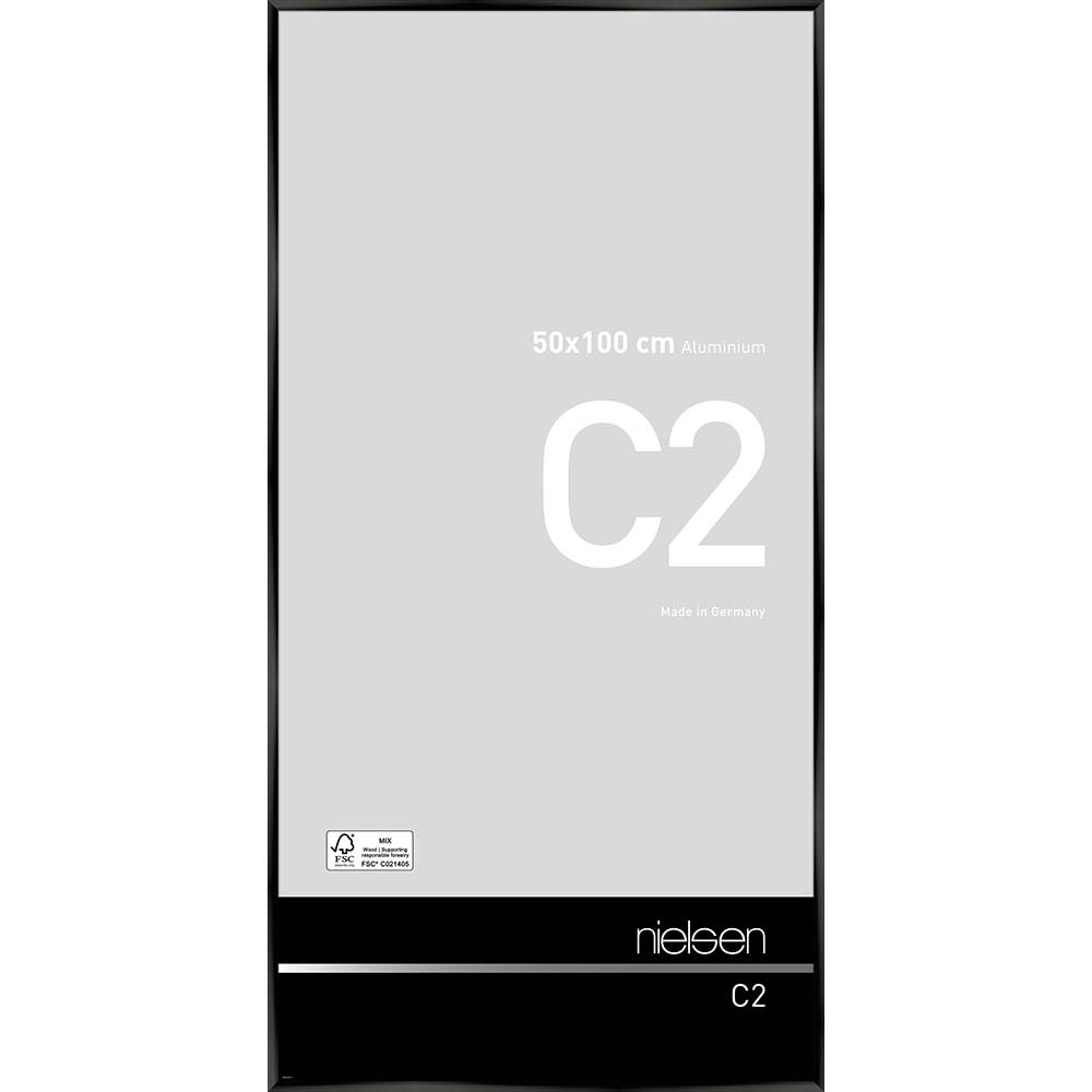 C2 Noir anodisé 50 x 100 cm