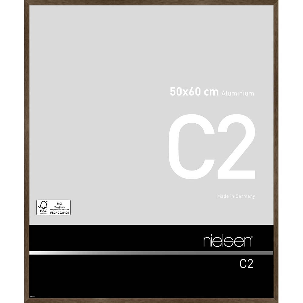 C2 Ambre mat brossé 50 x 60 cm