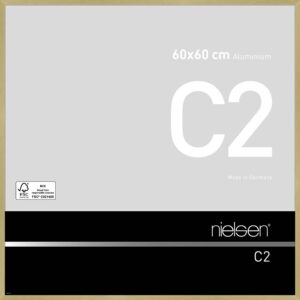 C2 Or mat brossé 60 x 60 cm