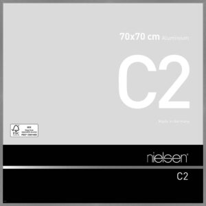 C2 Gris mat brossé 70 x 70 cm