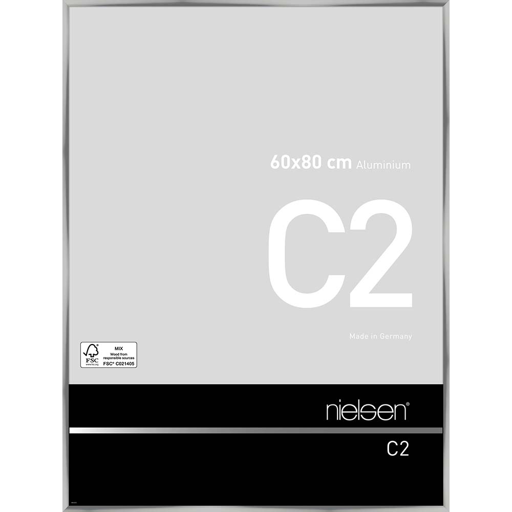 C2 Argent poli 60 x 80 cm