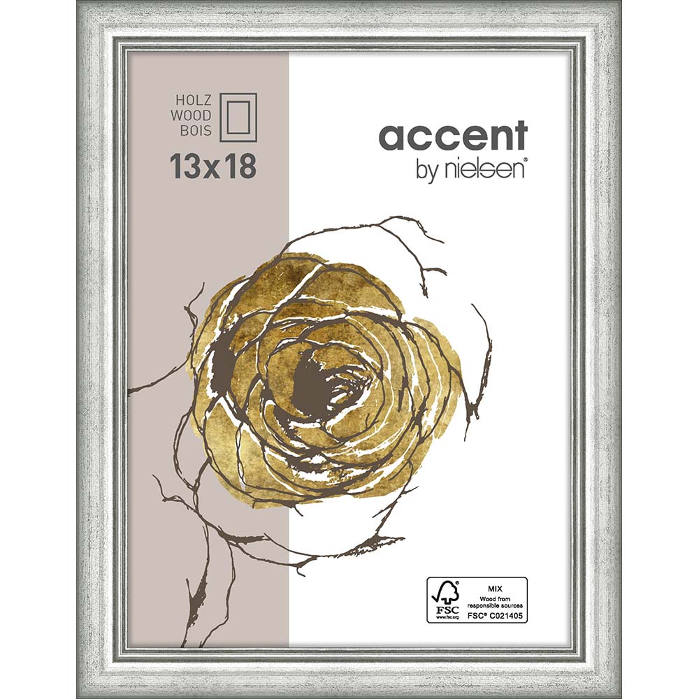 Ascott Argent 13 x 18 cm