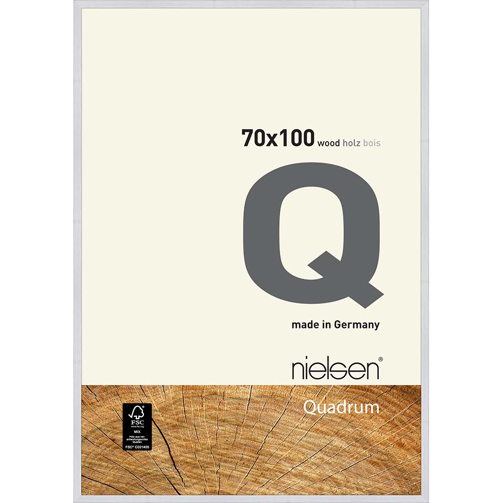 Quadrum Blanc neige 70 x 100 cm