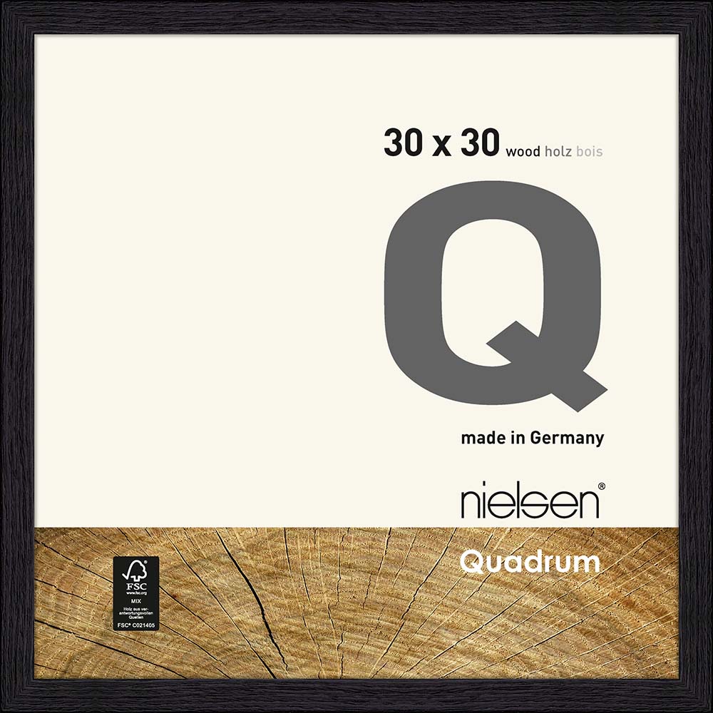 Quadrum Noir jais 30 x 30 cm