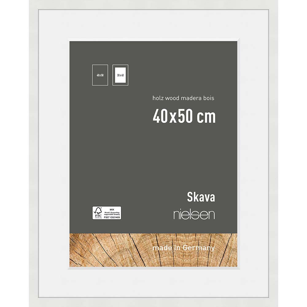 Skava 40x50/30x40 Blanc