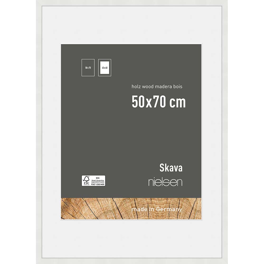 Skava 50x70/40x60 Blanc