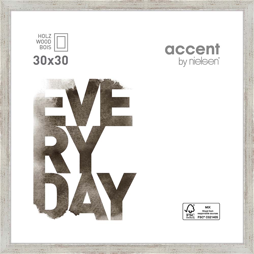 Zoom Argent 30 x 30 cm