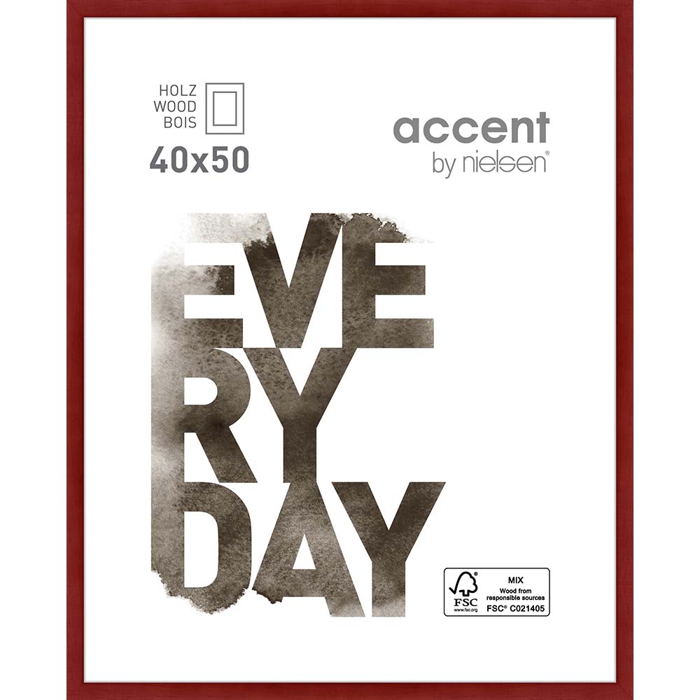 Zoom Rouge 40 x 50 cm